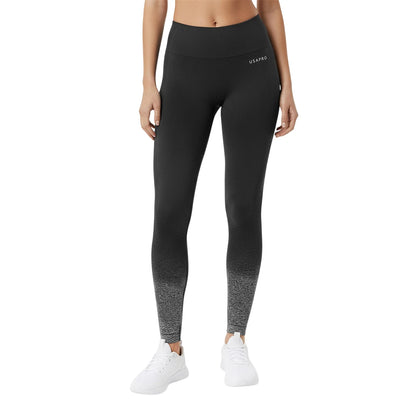 Black-Grey - Side - USA Womens-Ladies Ombre Leggings