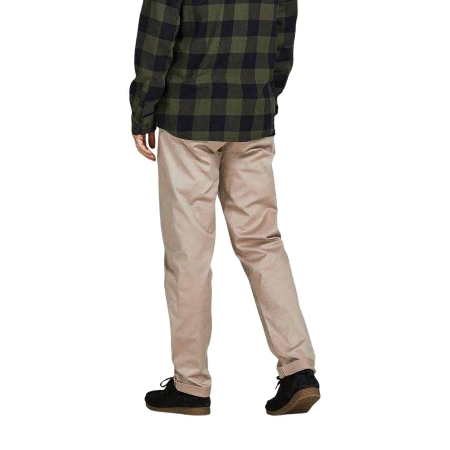 Beige - Back - Jack And Jones Mens KanePablo Cotton Blend Chinos