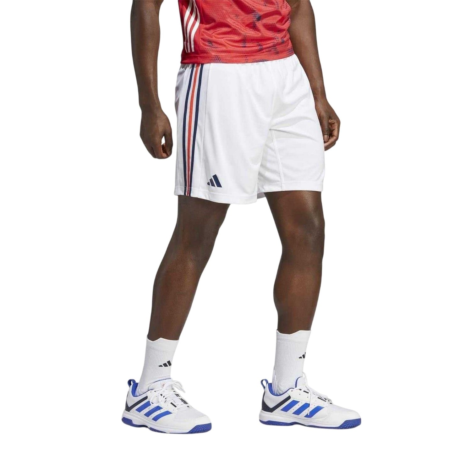 White-Navy-Red - Lifestyle - Adidas Mens France Handball Shorts