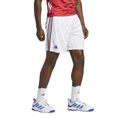 White-Navy-Red - Lifestyle - Adidas Mens France Handball Shorts