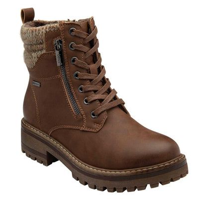 Brown - Front - Lotus Shoes Womens-Ladies Stefani Waterproof Ankle Boots