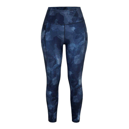 Blue - Front - LA Gear Womens-Ladies Camouflage High Waist Leggings