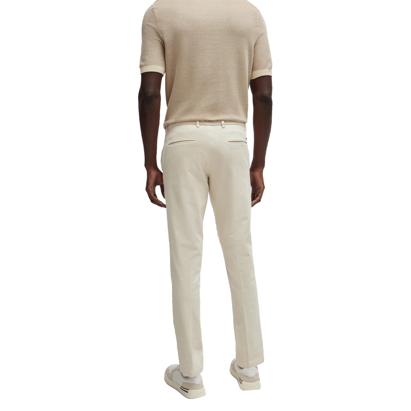 White - Back - Boss Mens Kaito1 Casual Chinos