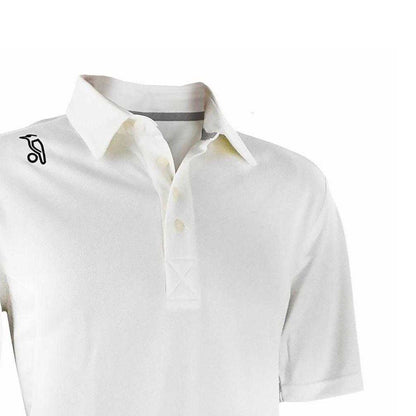 Cream - Side - Kookaburra Mens Elite Logo Cricket Shirt