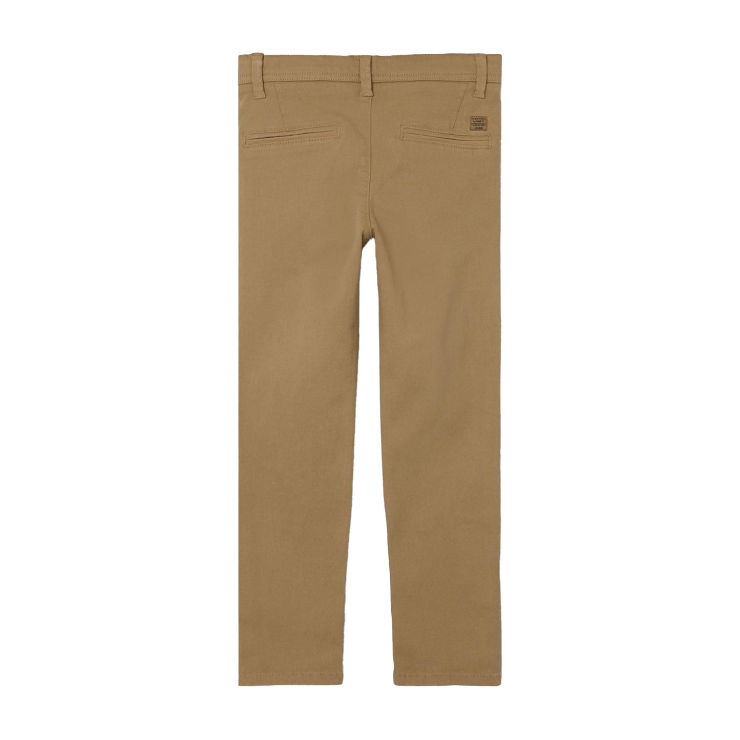 Brown - Back - Name It Boys Straight Leg Slim Chinos