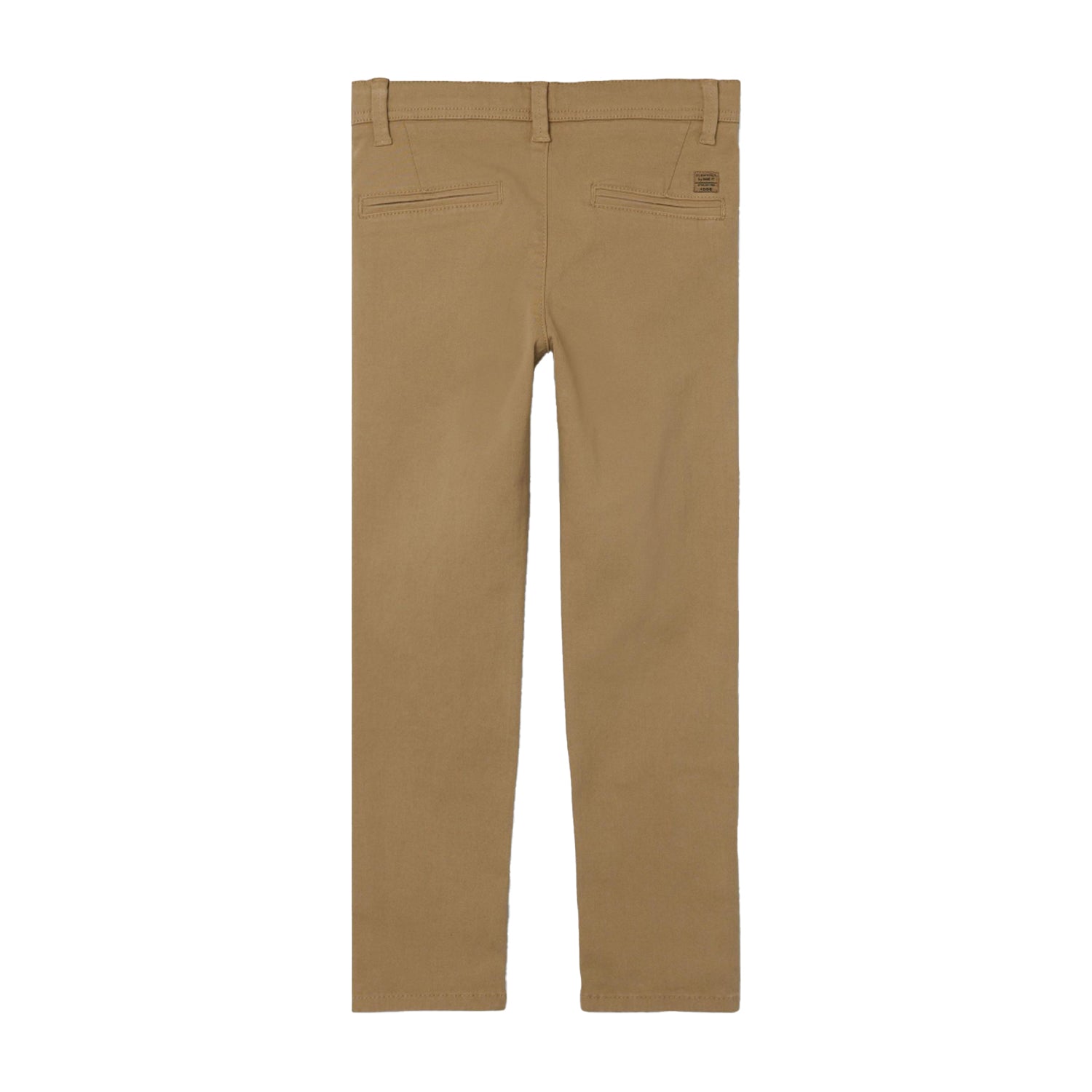 Brown - Back - Name It Boys Straight Leg Slim Chinos