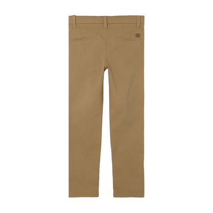 Brown - Back - Name It Boys Straight Leg Slim Chinos