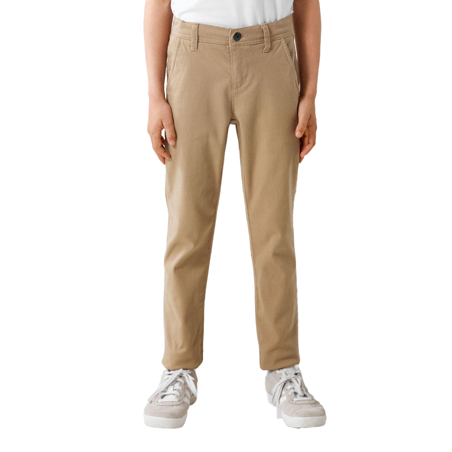Brown - Side - Name It Boys Straight Leg Slim Chinos