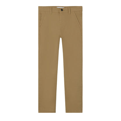 Brown - Front - Name It Boys Straight Leg Slim Chinos
