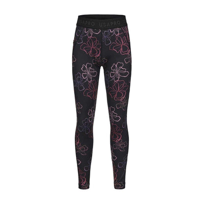 Floral - Front - USA Pro Girls Tight Leggings