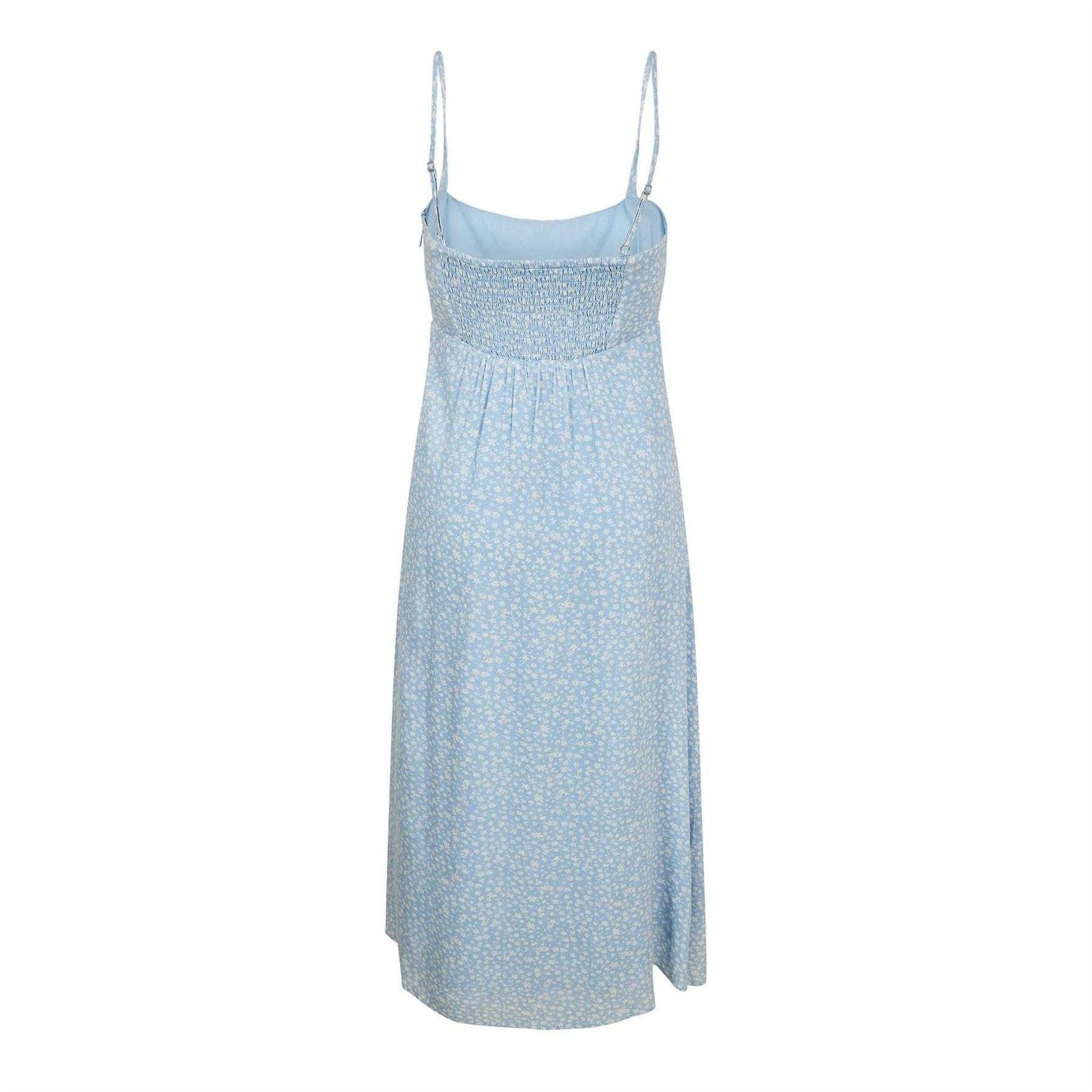 Blue - Back - Jack Wills Womens-Ladies Ditsy Floral Maxi Dress