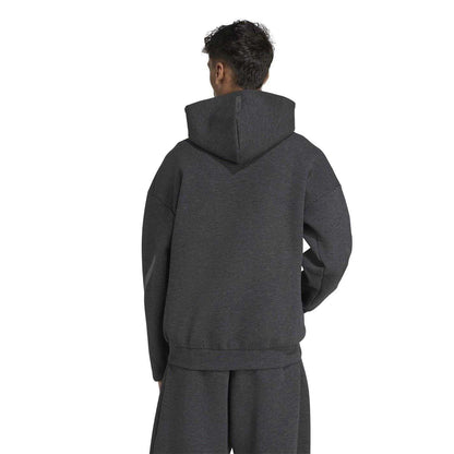 Black Melange - Back - Adidas Mens Z.N.E. Premium Full Zip Hoodie