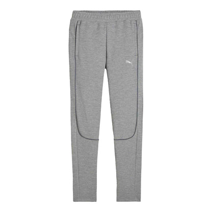 Grey - Front - Puma Boys TeamFINAL Casuals Knitted Joggers