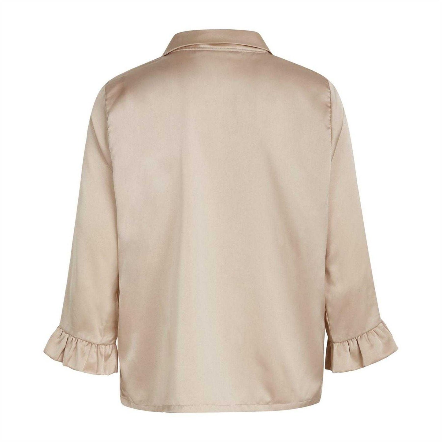 Moonlight - Back - CCDK Copenhagen Womens-Ladies Saga Plain Satin Pyjama Top