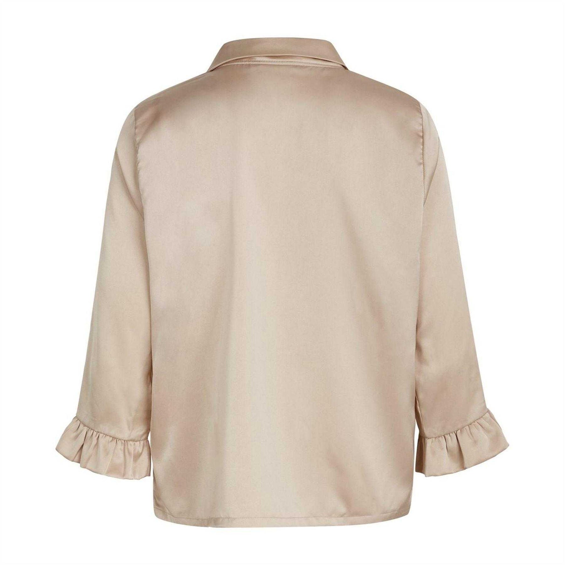 Moonlight - Back - CCDK Copenhagen Womens-Ladies Saga Plain Satin Pyjama Top