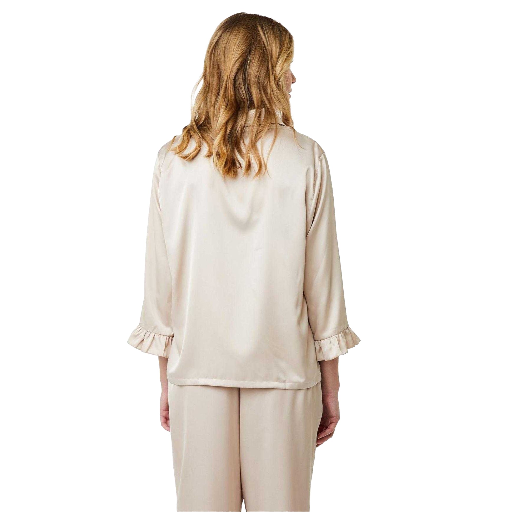 Moonlight - Lifestyle - CCDK Copenhagen Womens-Ladies Saga Plain Satin Pyjama Top
