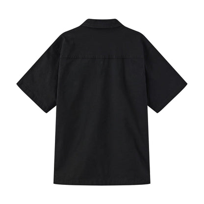 Black - Back - Firetrap Childrens-Kids Pocket Short-Sleeved Shirt