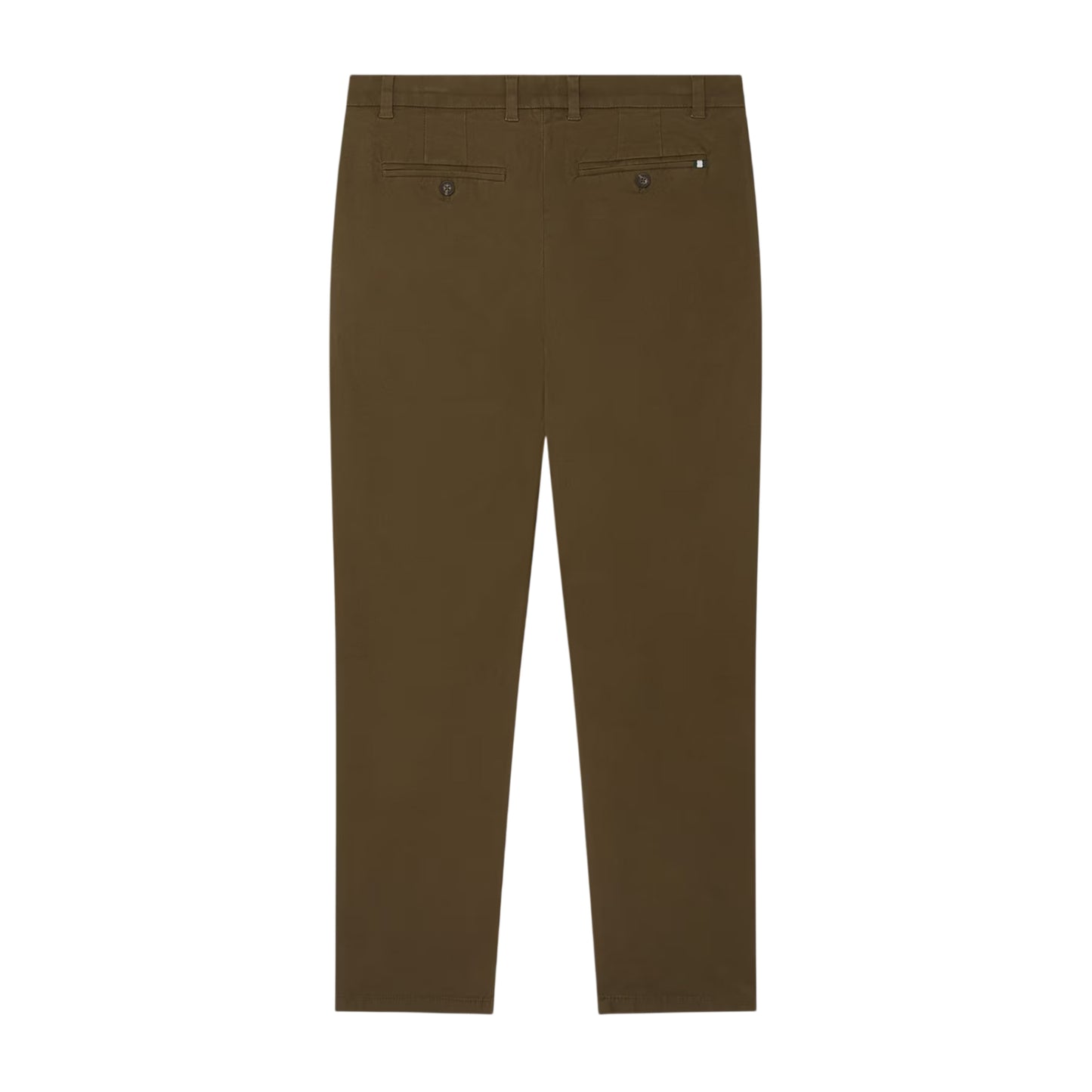 Khaki Brown - Back - Ted Baker Mens Plain Slim Chinos