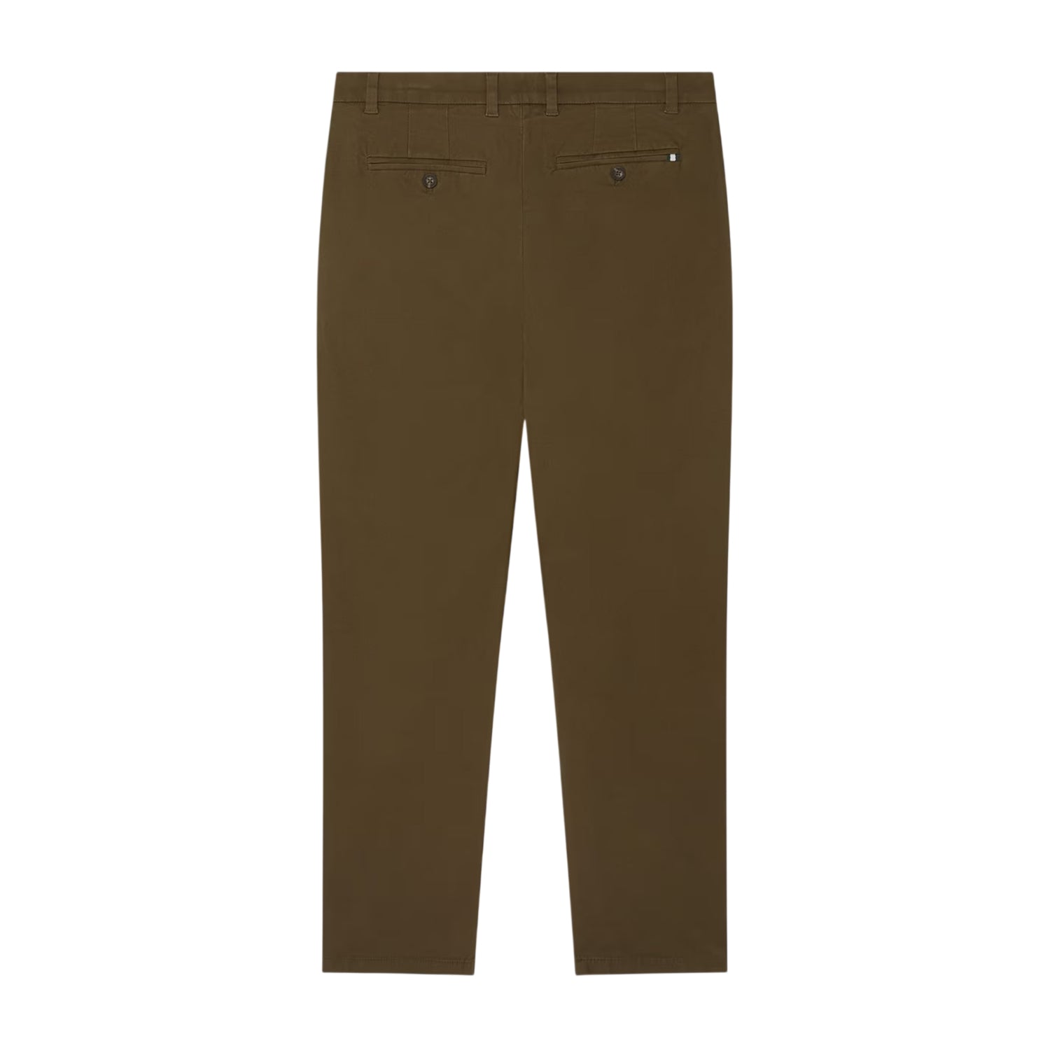 Khaki Brown - Back - Ted Baker Mens Plain Slim Chinos