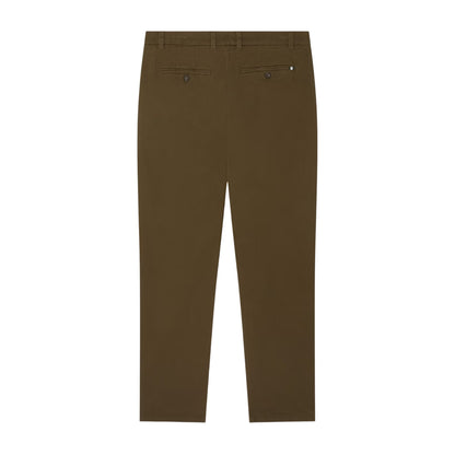 Khaki Brown - Back - Ted Baker Mens Plain Slim Chinos