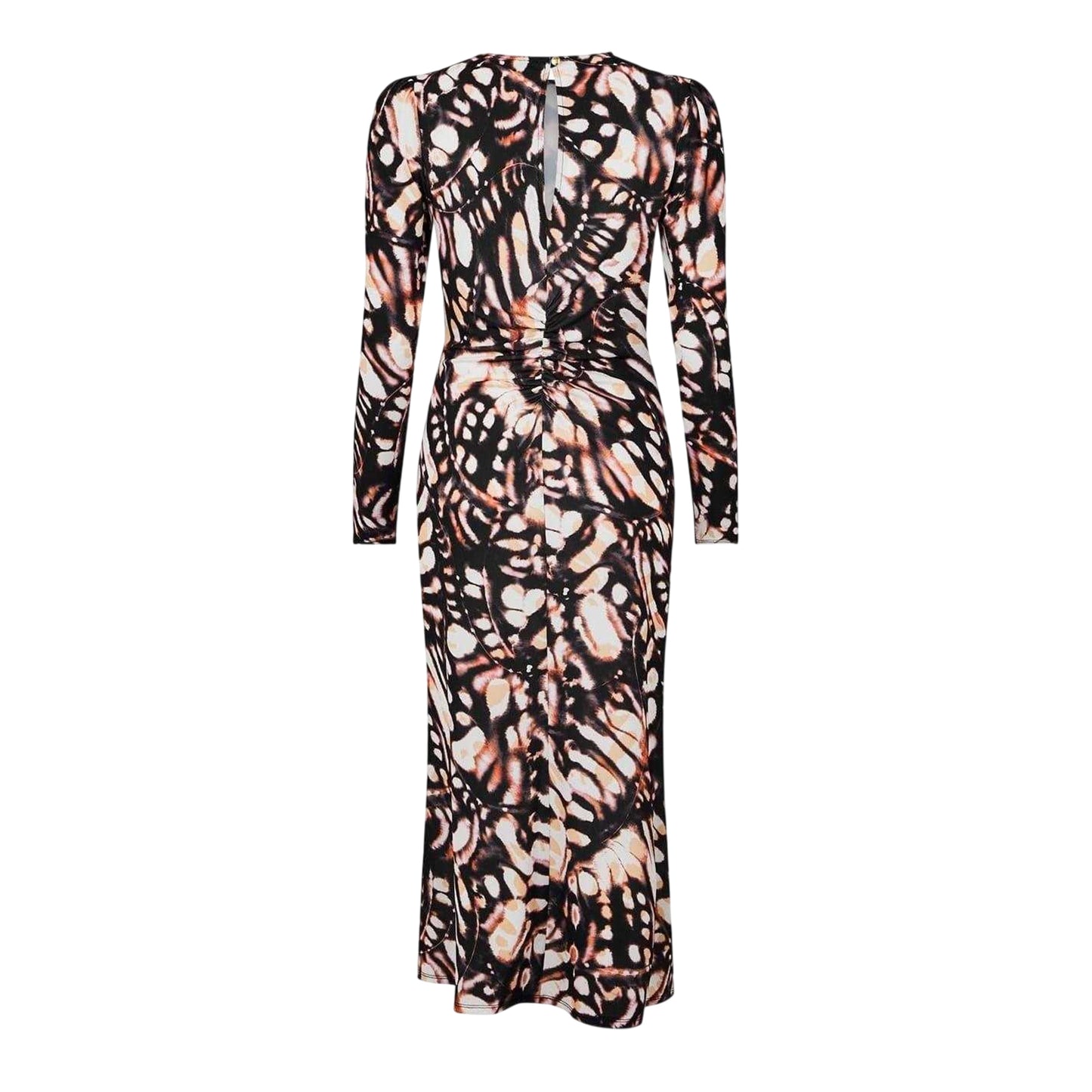 Multicoloured - Back - Biba Womens-Ladies Butterfly Midi Dress
