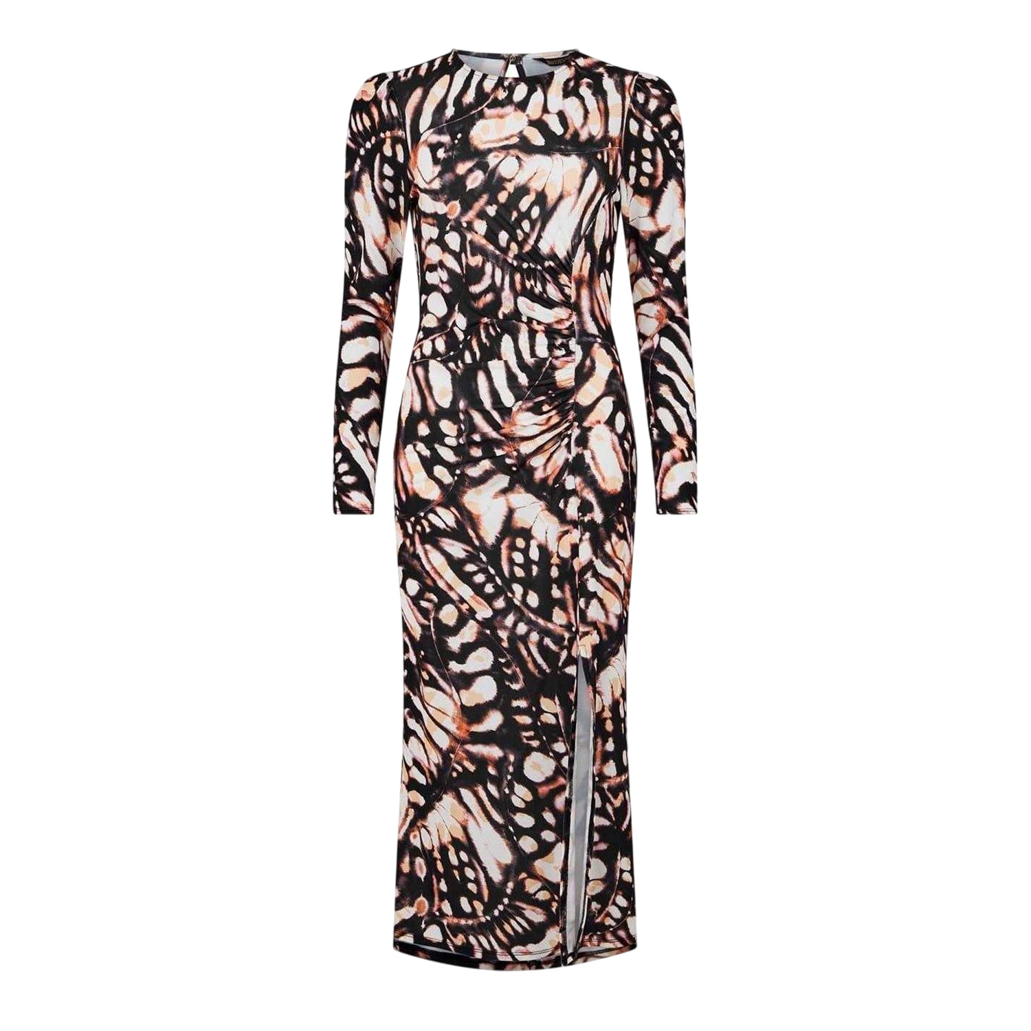 Multicoloured - Front - Biba Womens-Ladies Butterfly Midi Dress