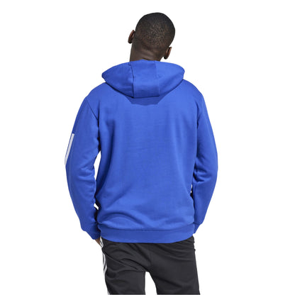 Light Blue-White - Back - Adidas Unisex Adult House of Tiro Nations Pack Striped Cotton Sport Hoodie