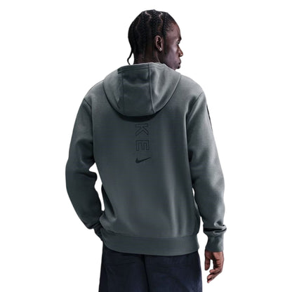Grey-Black - Back - Nike Mens Move Full Zip Hoodie
