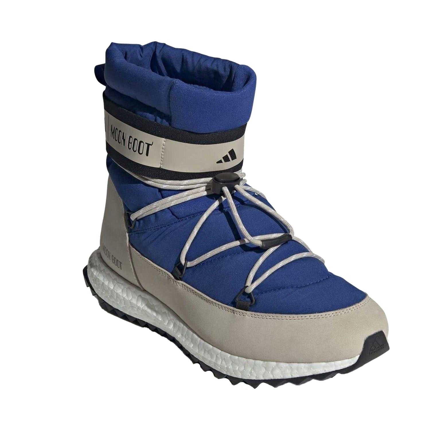 Blue - Side - Adidas Childrens-Kids Moonboost Snow Boots