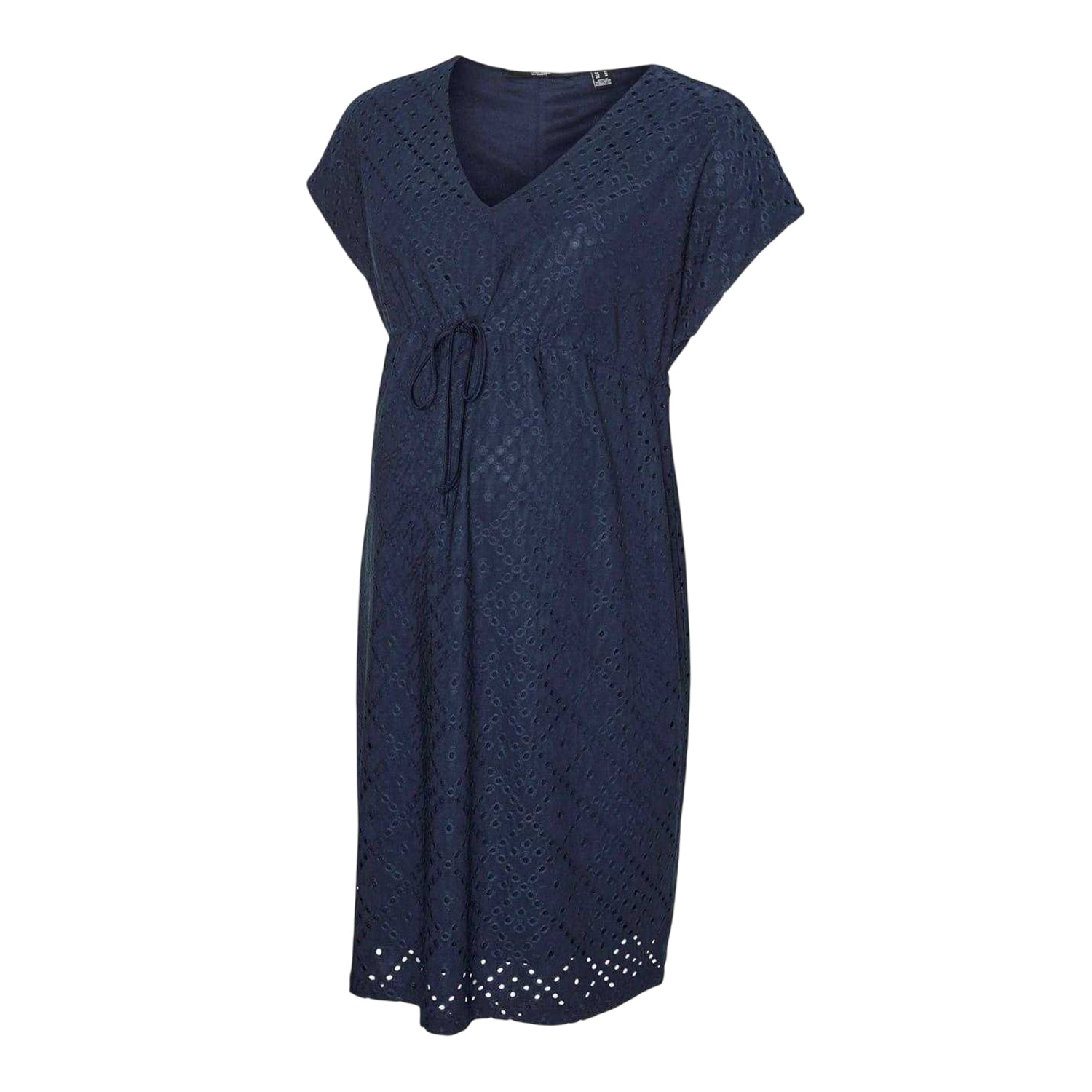 Navy Blazer - Front - Mamalicious Womens-Ladies Vmmtassa V Neck Maternity Dress