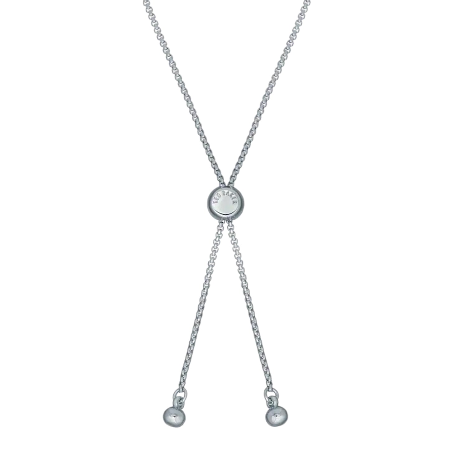 Silver-Crystal - Side - Ted Baker Womens-Ladies Sarsah Heart Everyday Charm Bracelet