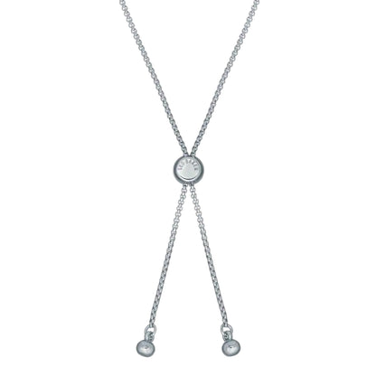 Silver-Crystal - Side - Ted Baker Womens-Ladies Sarsah Heart Everyday Charm Bracelet