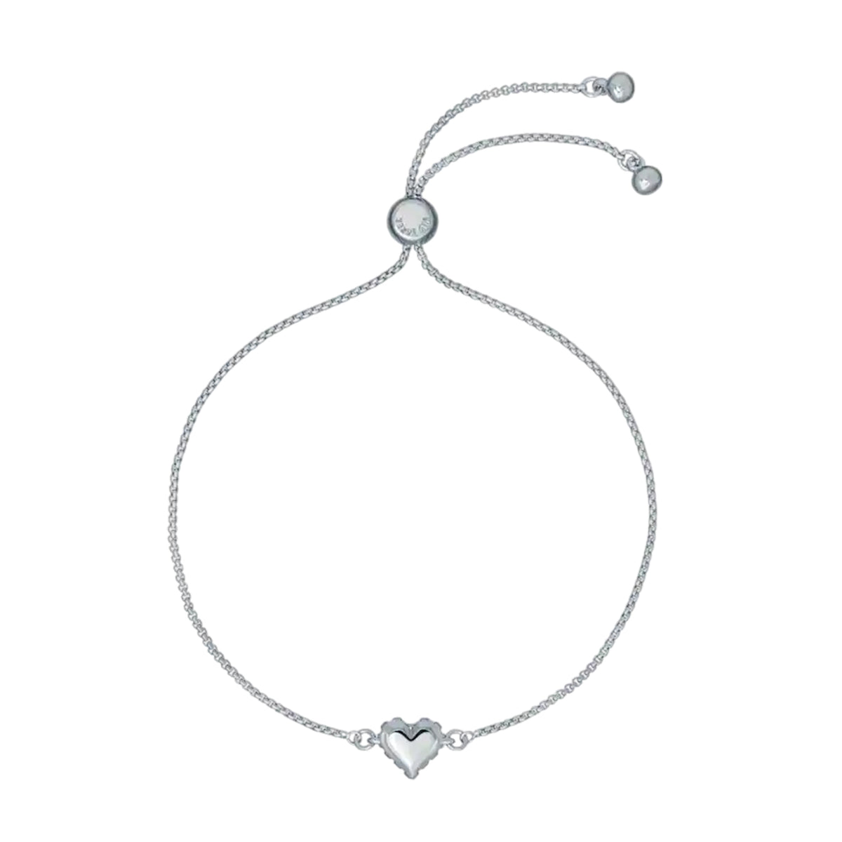 Silver-Crystal - Front - Ted Baker Womens-Ladies Sarsah Heart Everyday Charm Bracelet