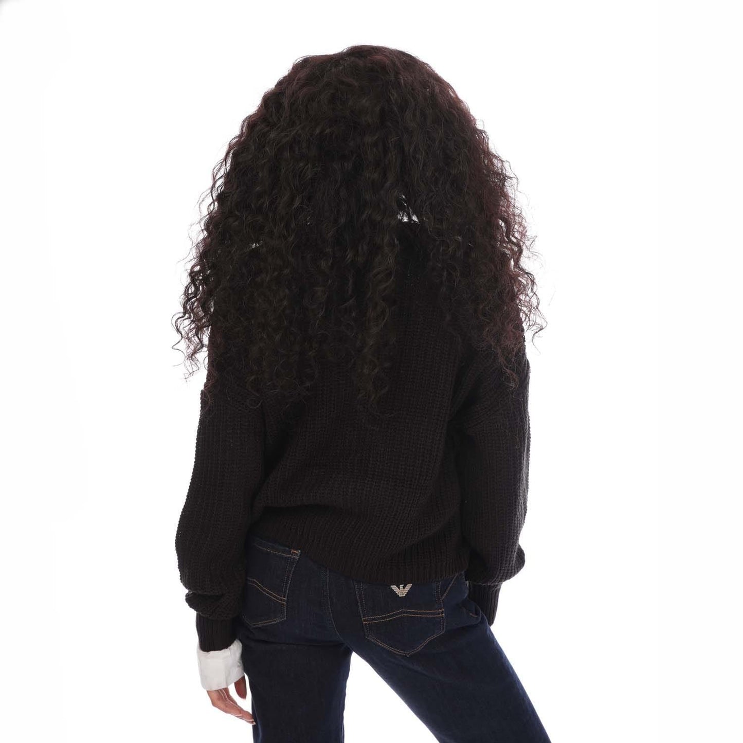 Black - Back - Only Womens-Ladies Carol Nice Knitted Cardigan