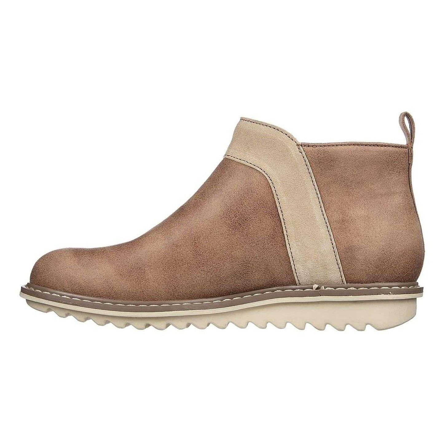 Mushroom - Back - Skechers Womens-Ladies Suede Arch Fit Ankle Boots