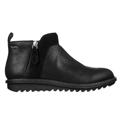 Black - Front - Skechers Womens-Ladies Suede Arch Fit Ankle Boots