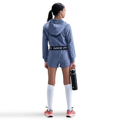 Indigo - Lifestyle - Nike Childrens-Kids Pro Full Zip Hoodie