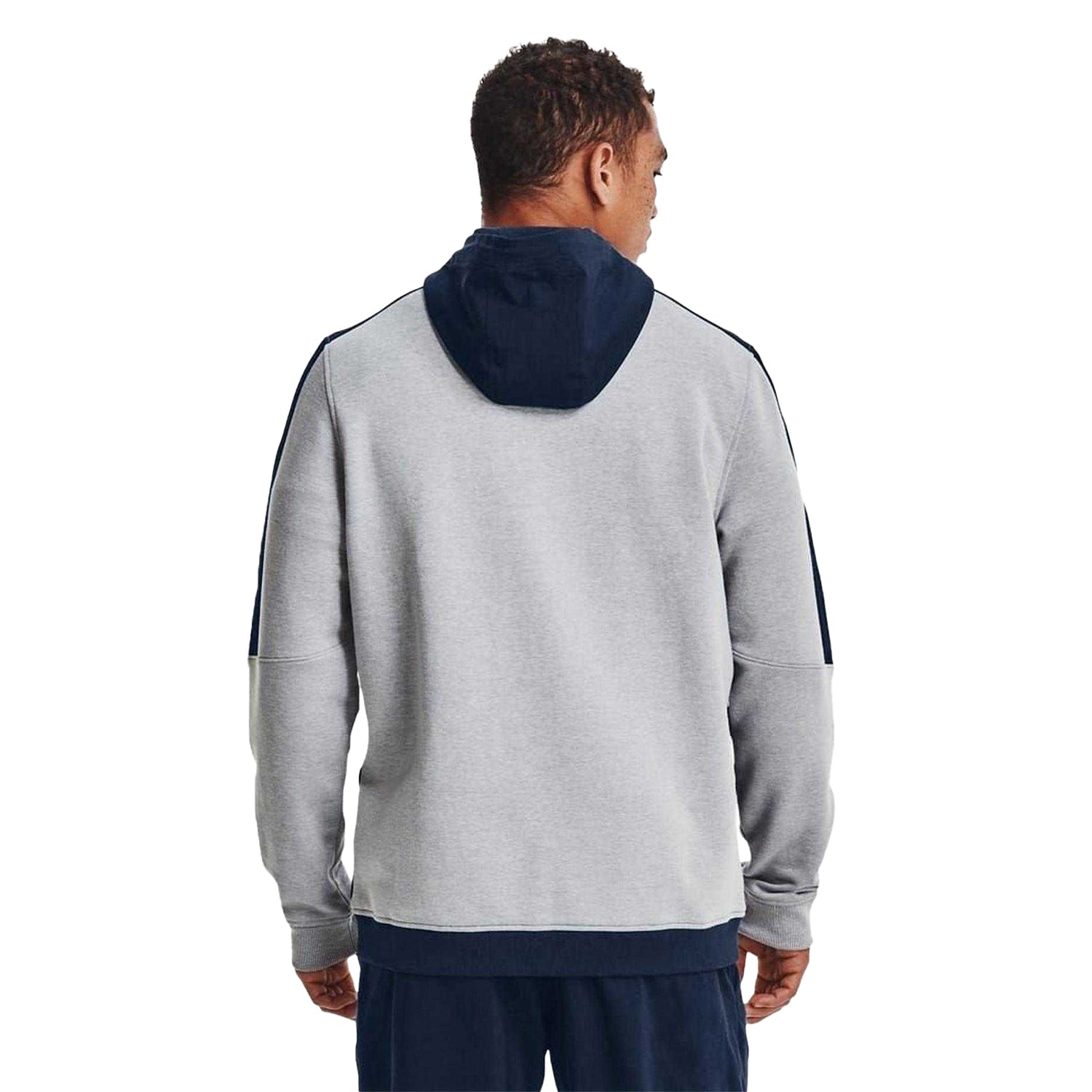 Grey - Back - Under Armour Mens Threadborne Full Zip Hoodie