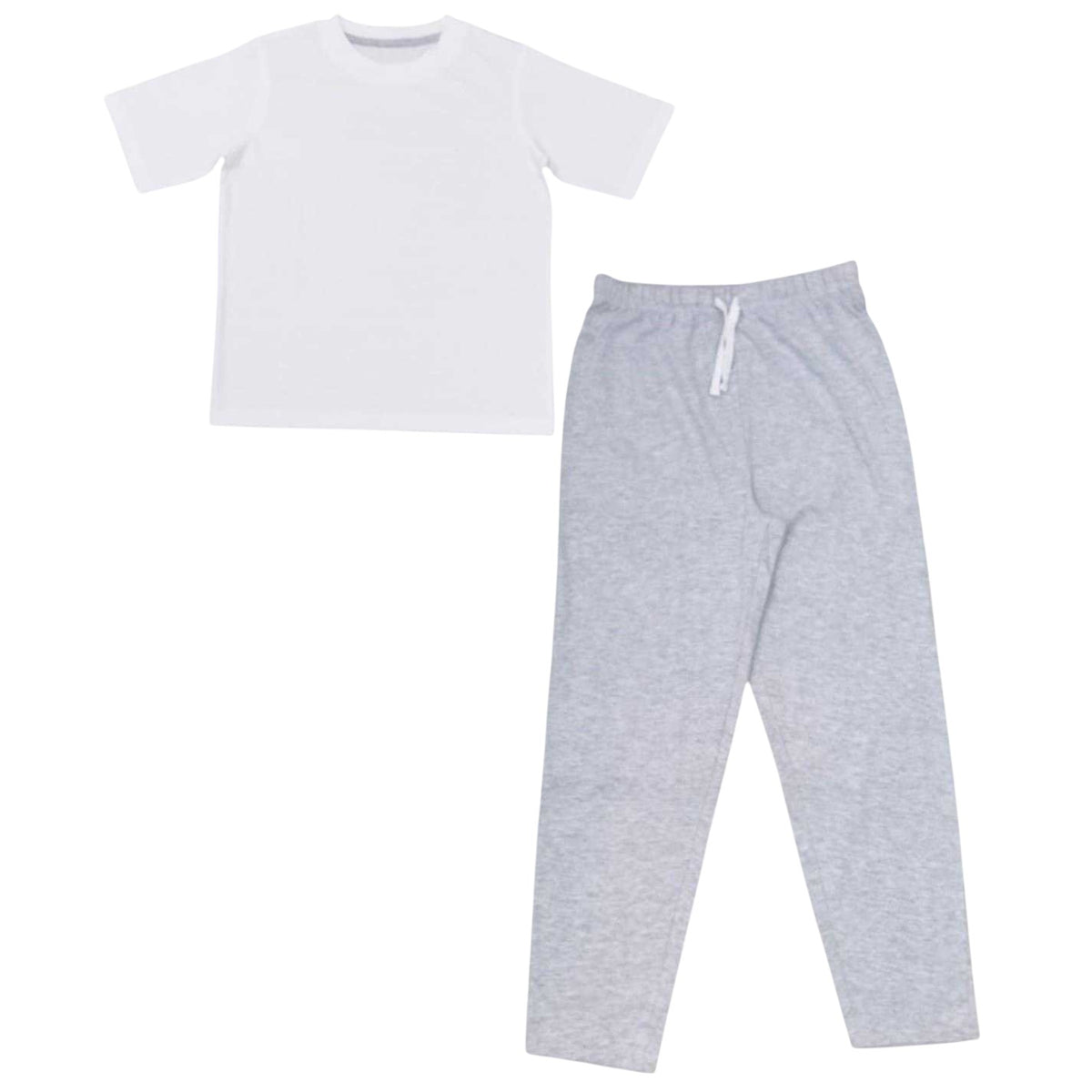 Grey - Front - Linea Childrens-Kids Blank Pyjama Set