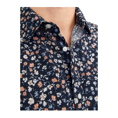 Night Sky - Side - Jack And Jones Mens Ditsy Print Short-Sleeved Shirt