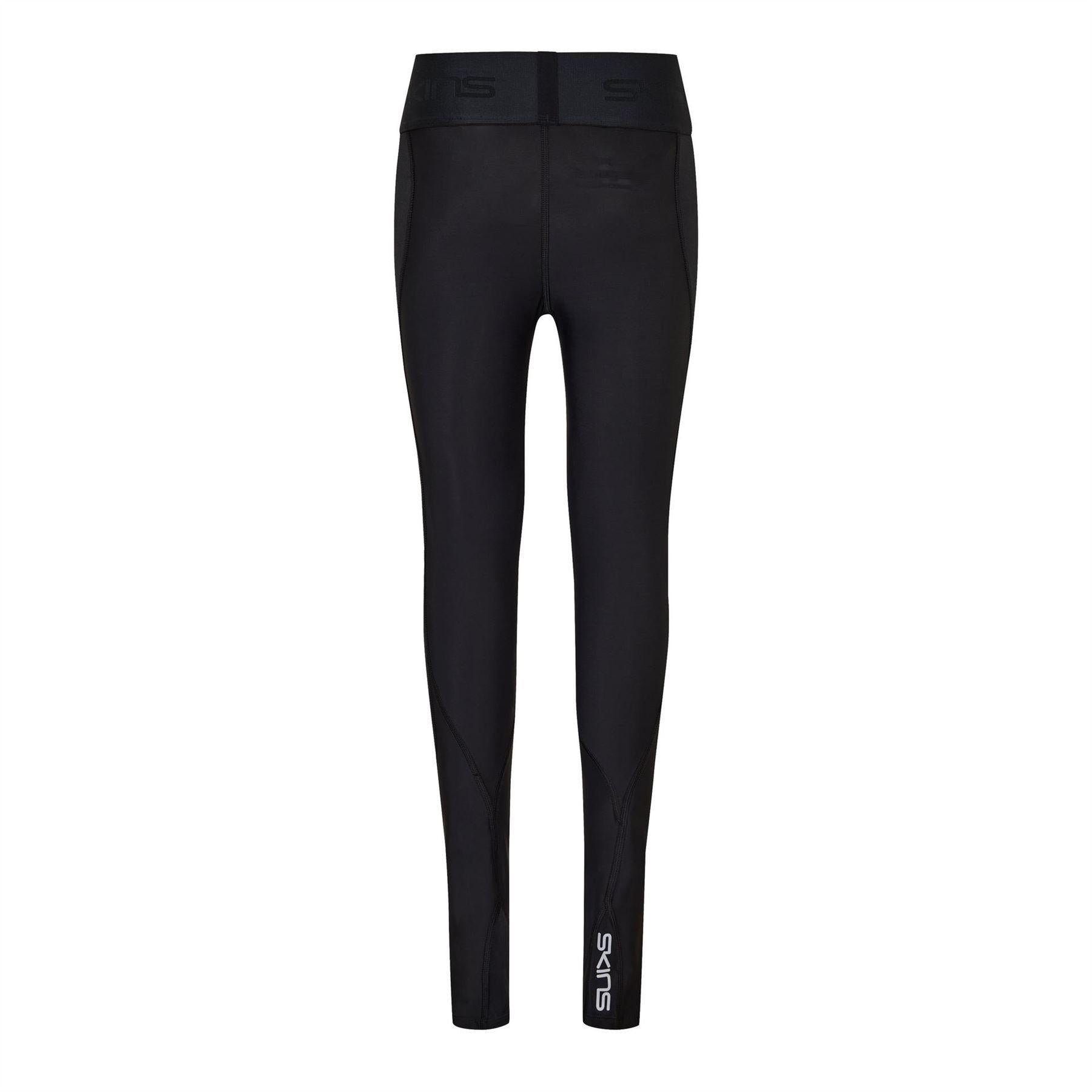 Black - Back - Skins Womens-Ladies Fitted 7-8 Leggings
