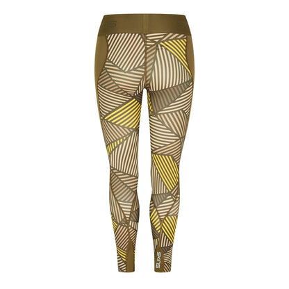 Green - Back - Skins Womens-Ladies Fitted 7-8 Leggings