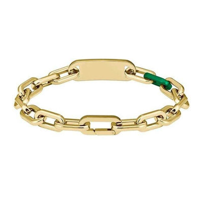 Gold - Back - Lacoste Mens Crew Bracelet