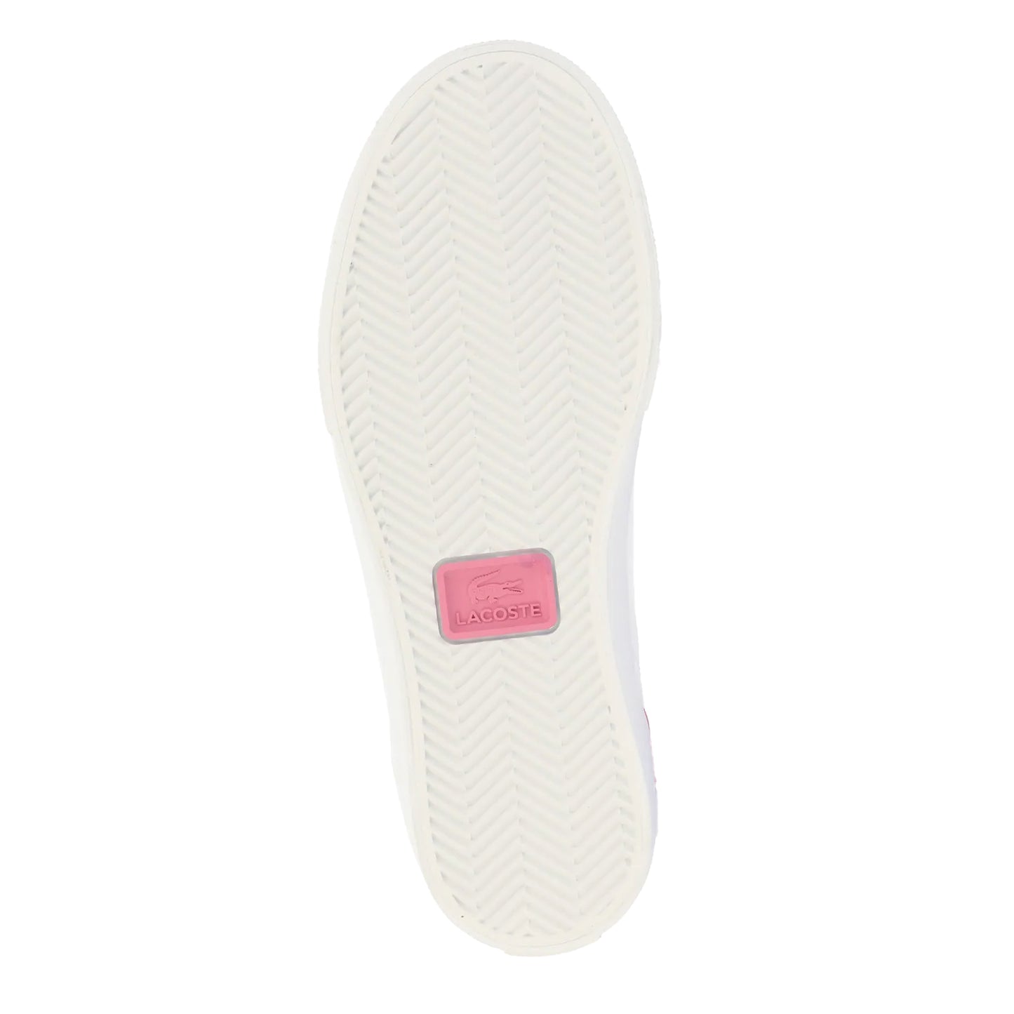 White-Pink - Side - Lacoste Womens-Ladies Lerond Pro Leather Trainers