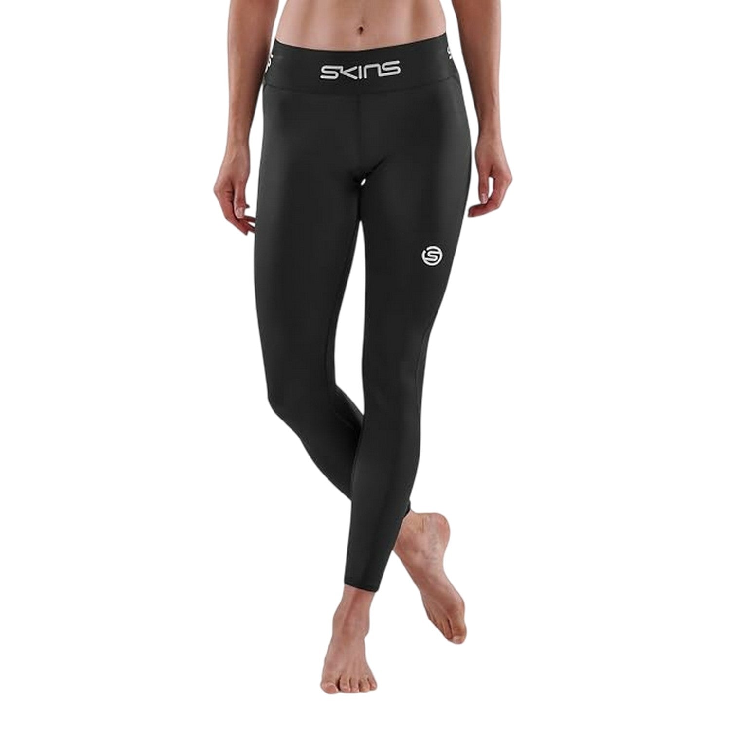 Black - Side - Skins Womens-Ladies Series-1 7-8 Leggings