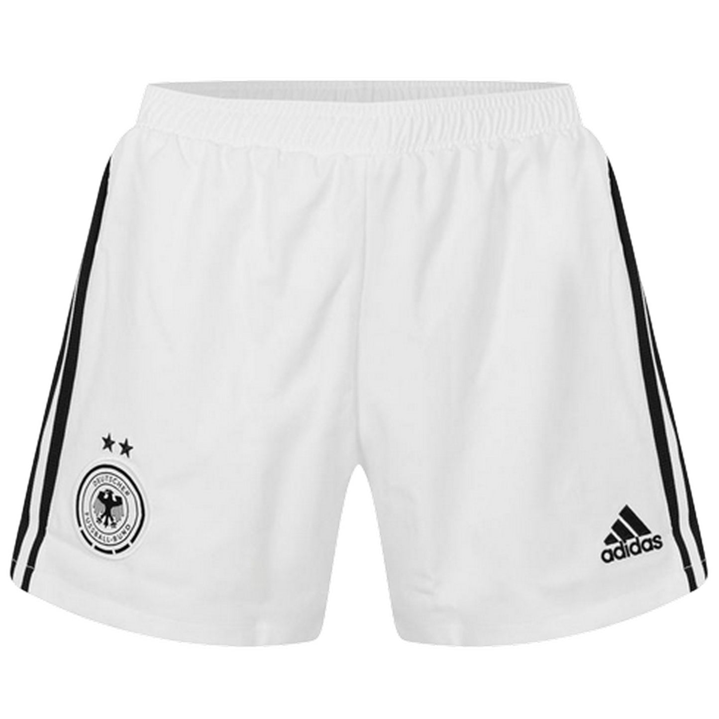 White - Front - Adidas Womens-Ladies 24 Germany Home Shorts