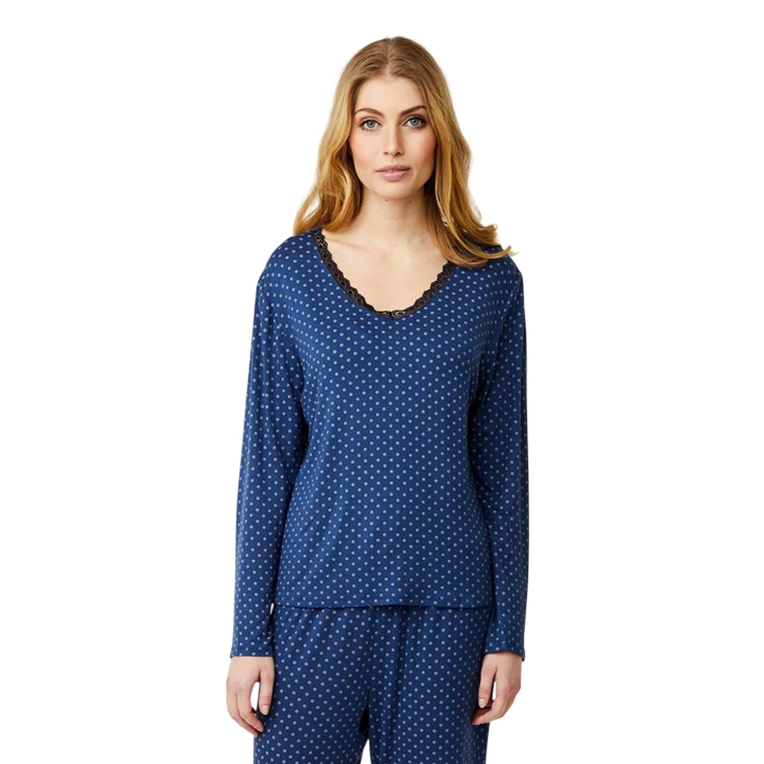 Ensign Blue - Lifestyle - CCDK Copenhagen Womens-Ladies Jordan Dotted T-Shirt