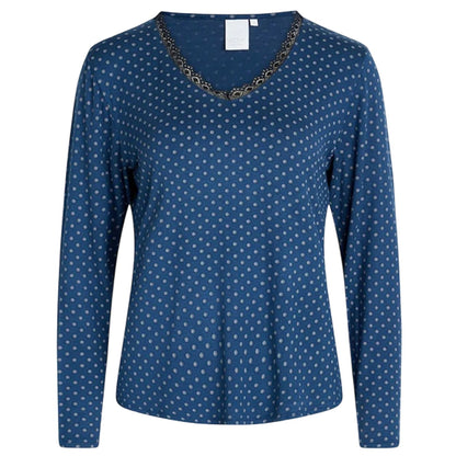 Ensign Blue - Front - CCDK Copenhagen Womens-Ladies Jordan Dotted T-Shirt