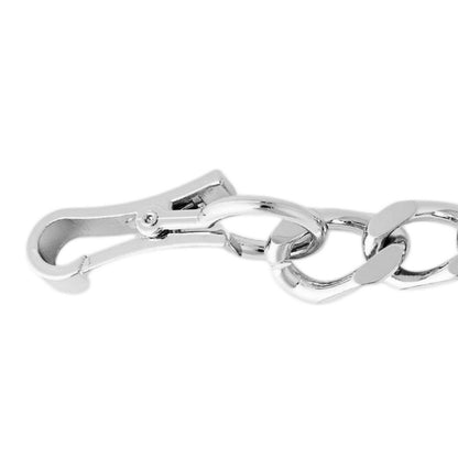 Silver - Side - Heron Preston Mens Metal Chain Bracelet