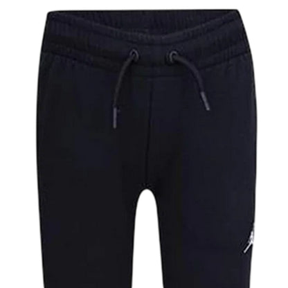 Black-White - Side - Nike Girls Air Jordan Jumpman Essentials Joggers